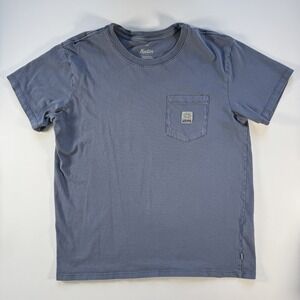KATIN T Shirt Mens Small Blue Pocket Tee Short Sleeve Logo Organic Cotton